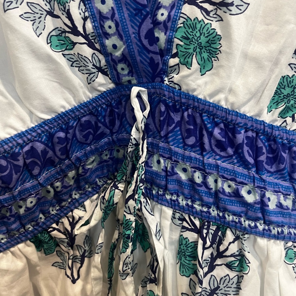 CeCe Blue and White Floral Mini Dress - Picture 5 of 12
